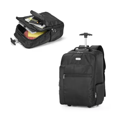 Rucsac trolley bag pentru laptop de 17” în poliester 1680D și 300D Avenir – cu logo-ul firmei