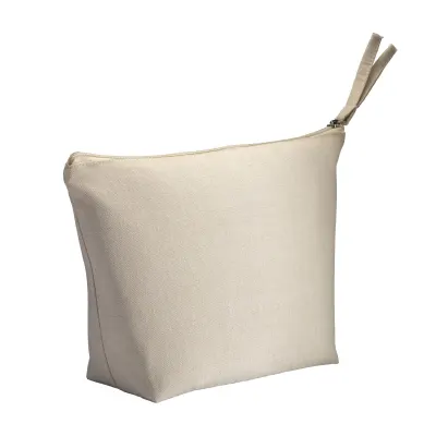 Trusă de cosmetice din bumbac reciclat, 280 g/m² – cu logo-ul firmei