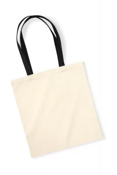 Sacoșă textilă din bumbac organic cu mânere diverse culori - EarthAware™ Organic Bag for Life - Contrast Handles