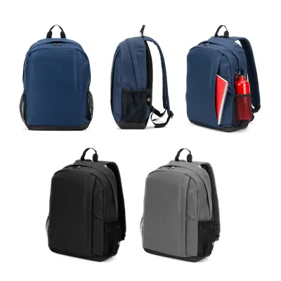 Rucsac pentru laptop din poliester reciclat 600D de înaltă densitate, 15" Liverpool – cu logo-ul firmei