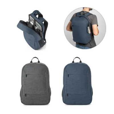 Rucsac pentru laptop din poliester reciclat 300D Business – cu logo-ul firmei