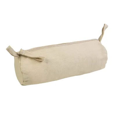 Trusă de cosmetice din bumbac, 220 g/m², cu fermoar, 8 x 22 cm – cu logo-ul firmei