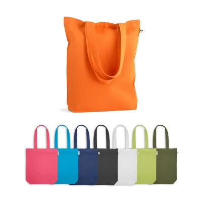 Sacoșă textilă (220 g/m²) din bumbac (50%), bumbac reciclat (30%) și poliester (20% rPET) Merida