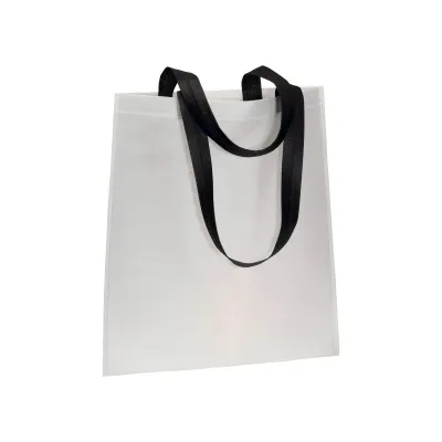 Pungă de cumpărături din material nețesut de 70 g/m², sigilată termic, cu mânere lungi din non-woven (nețesut) – cu logo-ul firmei