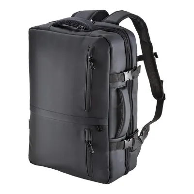 Rucsac de călătorie cu compartiment pentru laptop (15) din poliester 600D cu strat de PU rezistent la apă – cu logo-ul firmei
