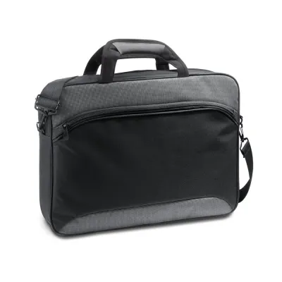 Geantă pentru laptop 15.6'' din poliester 600D 2Tone și 300D Santana – cu logo-ul firmei