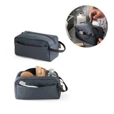 Geantă cosmetică 600D poliester reciclat Repurpose Bag – cu logo-ul firmei