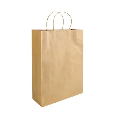 Hârtie 100% reciclată, 100 gr/m², Sacoșă textilă de cumpărături cu pliu lateral din bumbac reciclat din hârtie