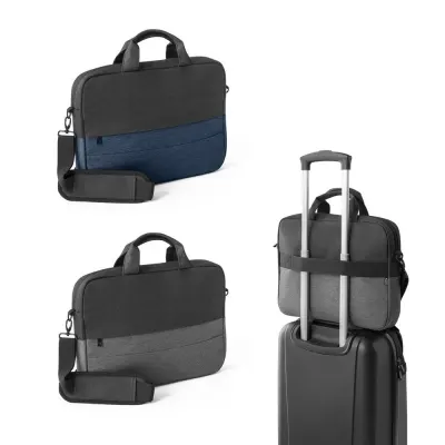 Geantă pentru laptop căptușită în 600D poliester reciclat de înaltă densitate 15” Genoa – cu logo-ul firmei