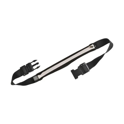 Borsetă subțire din spandex, cu un singur buzunar, curea reglabilă pentru talie și închidere cu clemă – cu logo-ul firmei