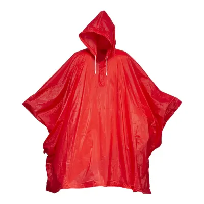 Poncho din PVC (260 g) rezistent la apă, cu textură în relief, livrat într-o pungă transparentă. Mărime unică – cu logo-ul firmei