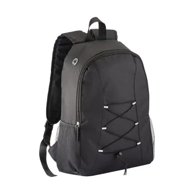 Rucsac din poliester 600D cu orificiu pentru căști – cu logo-ul firmei