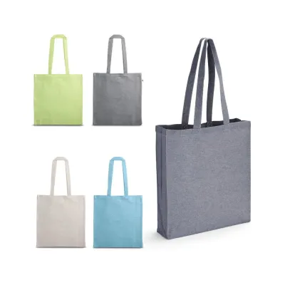 Geantă cu bumbac reciclat (70%) și poliester (30% rPET) (140 g/m²) Maracay – cu logo-ul firmei