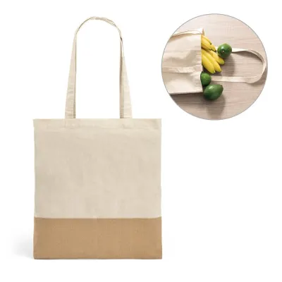 Sacoșă textilă din bumbac 100% (160 g/m²) Mercat