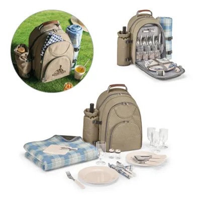 Rucsac termic pentru picnic din poliester reciclat 600D, de înaltă densitate Villa – cu logo-ul firmei