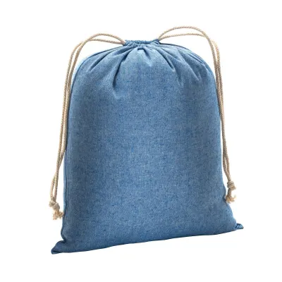 Pungă cadou din bumbac reciclat, 150 g/m², 40 x 50 cm – cu logo-ul firmei