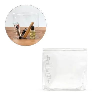 Geantă cosmetică din plastic ermetic Valentina – cu logo-ul firmei