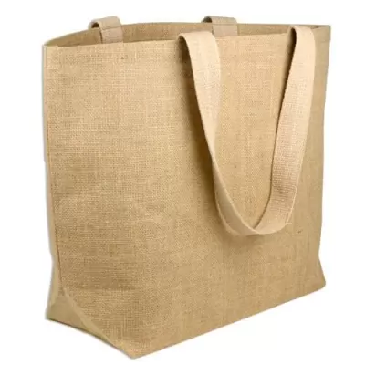 Sacoșe textile din iuta pentru cumparaturi cu mânere lungi Elegant Shopper