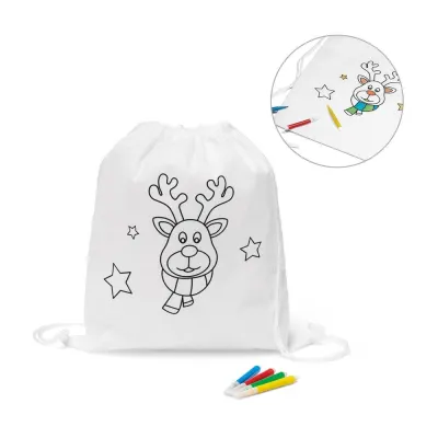 Rucsac cu snur de colorat pentru copii Glencoe – cu logo-ul firmei