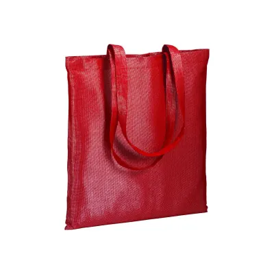 Geantă de cumpărături strălucitoare din policoton, 150 g/m² – cu logo-ul firmei