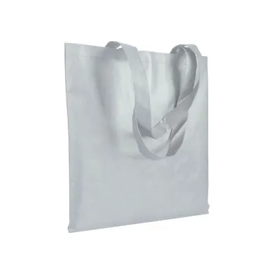 Sacoșă textilă de cumpărături din material nețesut de 80 g/m², cu mânere lungi
