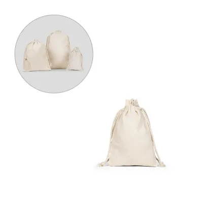Pungă mică de cadou, 100% bumbac (120 g/m²) Giftwrap S – cu logo-ul firmei