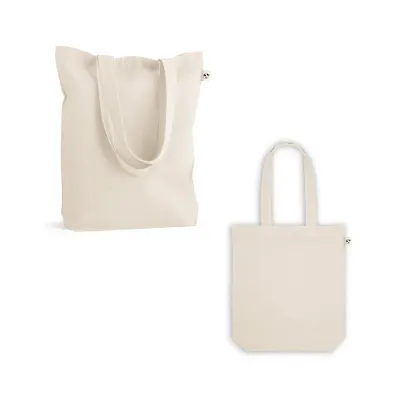 Sacoșă textilă din bumbac (50%), bumbac reciclat (30%) și poliester (20% rPET) (220 g/m²) Girona
