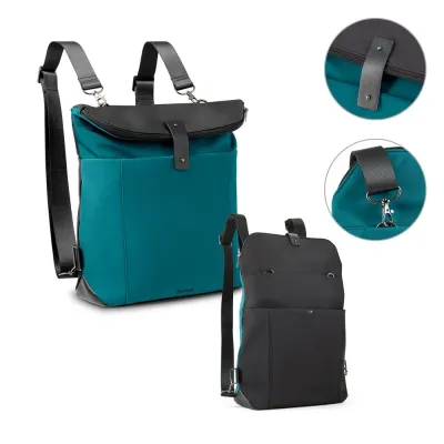 Rucsac din material textil și PU Rover backpack Ii – cu logo-ul firmei