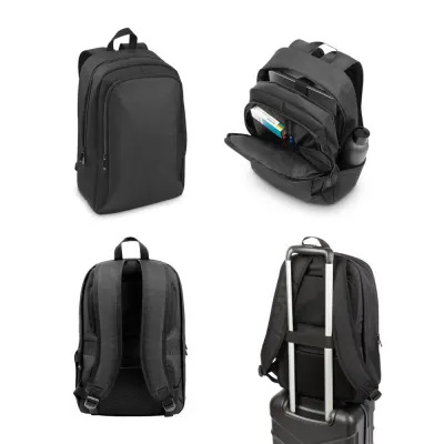 Rucsac pentru laptop din poliester reciclat 600D de înaltă densitate Drammen – cu logo-ul firmei