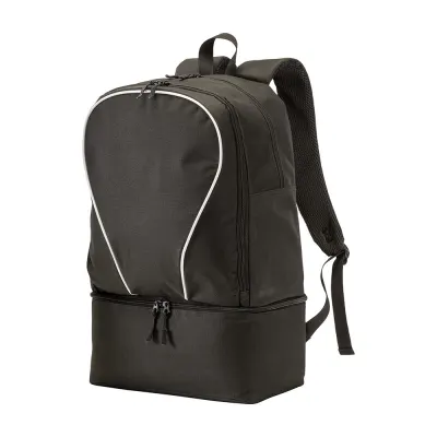 Rucsac sport din poliester 600D, cu un compartiment principal spațios și un compartiment căptușit pentru încălțăminte. – cu logo-ul firmei