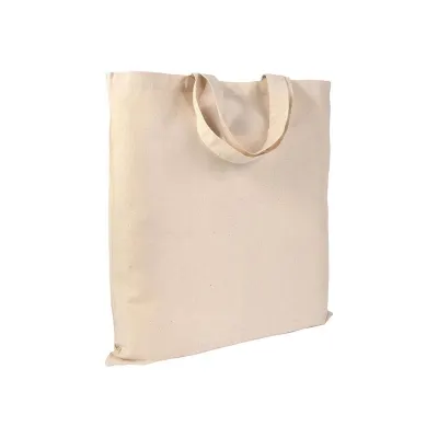 Sacoșă textilă de cumpărături din bumbac de 135 g/m², cu mânere scurte
