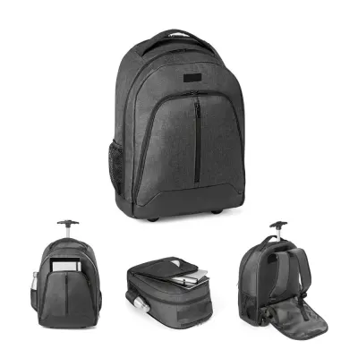 Rucsac troler pentru laptop 15.6'' din poliester 600D Eindhoven – cu logo-ul firmei