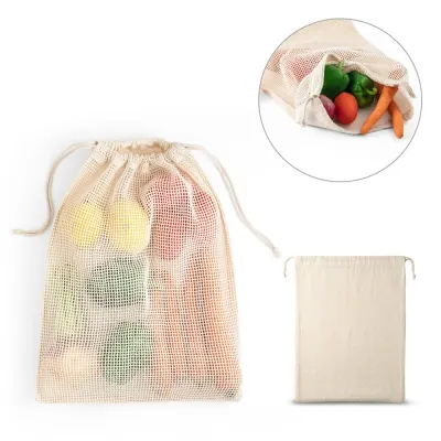 Rucsac din 100% bumbac (120 g/m²) cu față din plasă de bumbac 100% (100 g/m²) Napoli – cu logo-ul firmei
