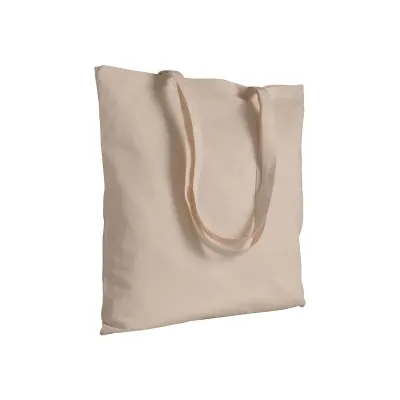 Sacoșă textilă de cumpărături din pânză de 280 g/m², cu mânere lungi, culoare naturală