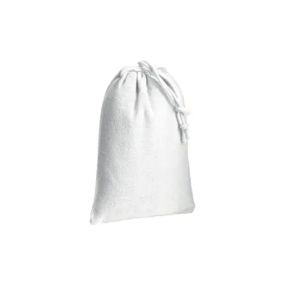 Pungă din bumbac cu șnur, 120 g/m², 10 x 14 cm – cu logo-ul firmei