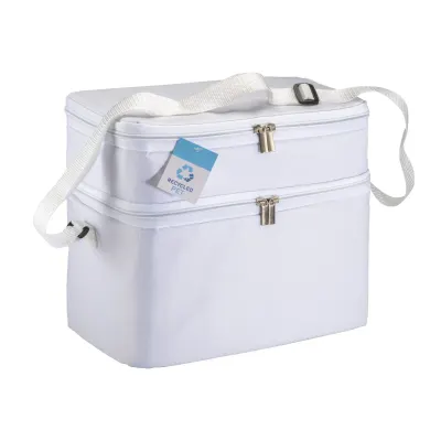 Geantă termoizolantă din R-pet cu interior argintiu – cu logo-ul firmei
