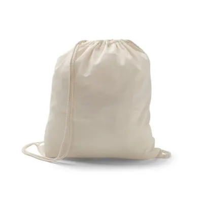 Rucsac cu snur 100% bumbac (100 g/m²) Hanover – cu logo-ul firmei