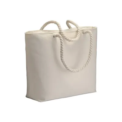 Geantă de plajă din bumbac reciclat, 280 g/m² – cu logo-ul firmei