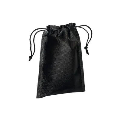 Pungă nețesută de 80 g/m², cu șnururi, 15 x 20 cm – cu logo-ul firmei