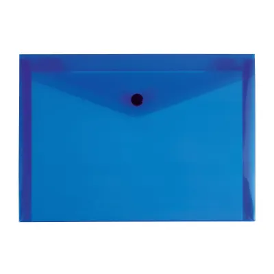 Plic pentru documente din PP de 150 microni, cu un buzunar și închidere cu clemă (A4) – cu logo-ul firmei