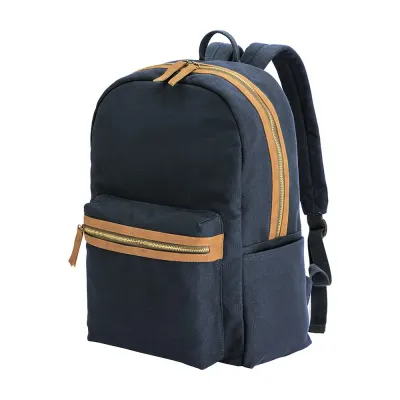 Rucsac din pânză reciclată, cu compartiment căptușit pentru notebook – cu logo-ul firmei