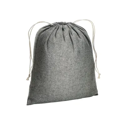 Pungă cadou din bumbac reciclat, 150 g/m², 25 x 30 cm – cu logo-ul firmei