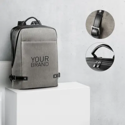 Rucsac pentru laptop până la 15.6'' din material textil și PU Divergent backpack Ii – cu logo-ul firmei