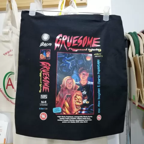 Sacoșe textile din bumbac de cumparaturi cu mânere lungi Mountain