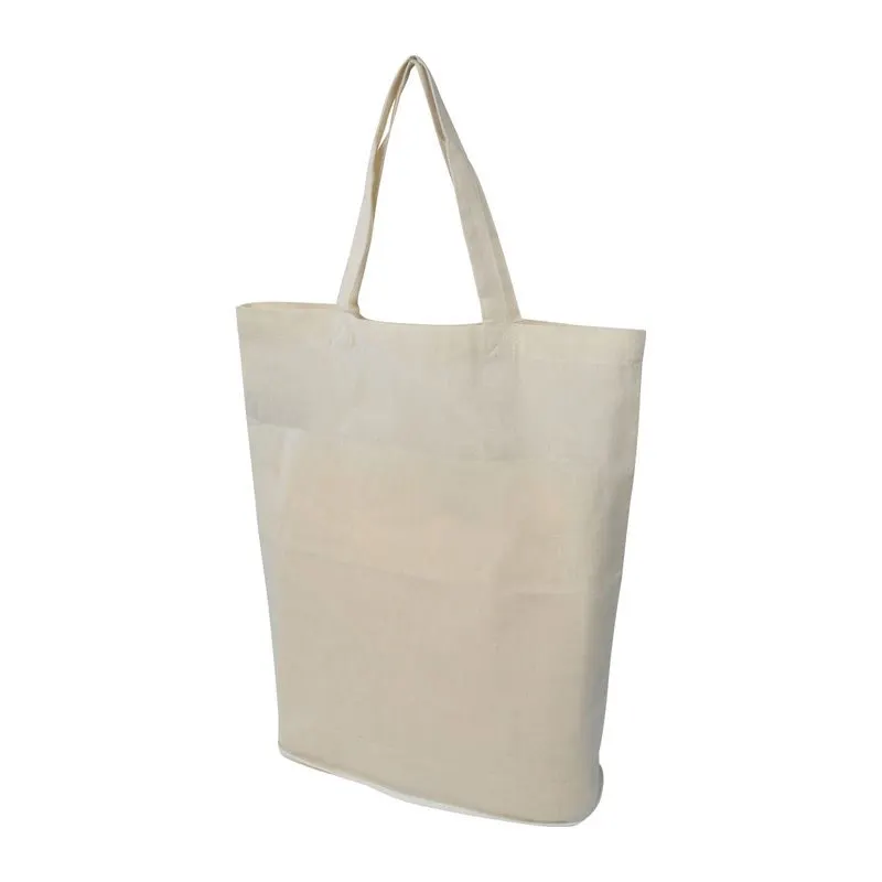 Sacoșă textilă pliabilă bumbac Ferra, 140 g/m²