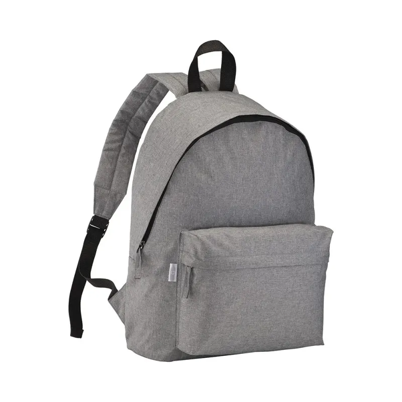 Rucsac Melange R-PET cu 2 buzunare (din R-PET reciclat) – cu logo-ul firmei