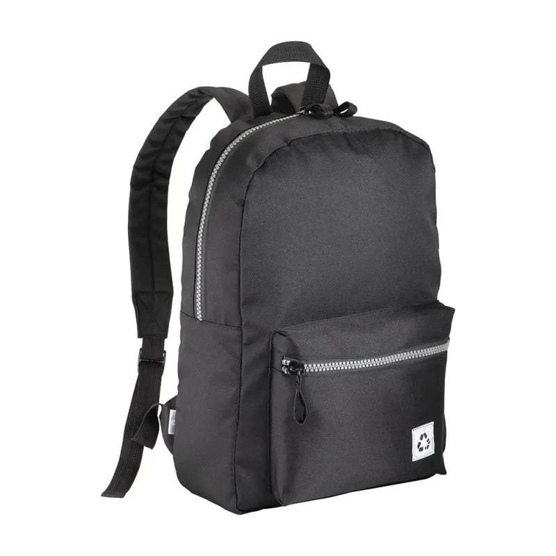 Rucsac pentru laptop din PET reciclat, cu efect melanj – cu logo-ul firmei