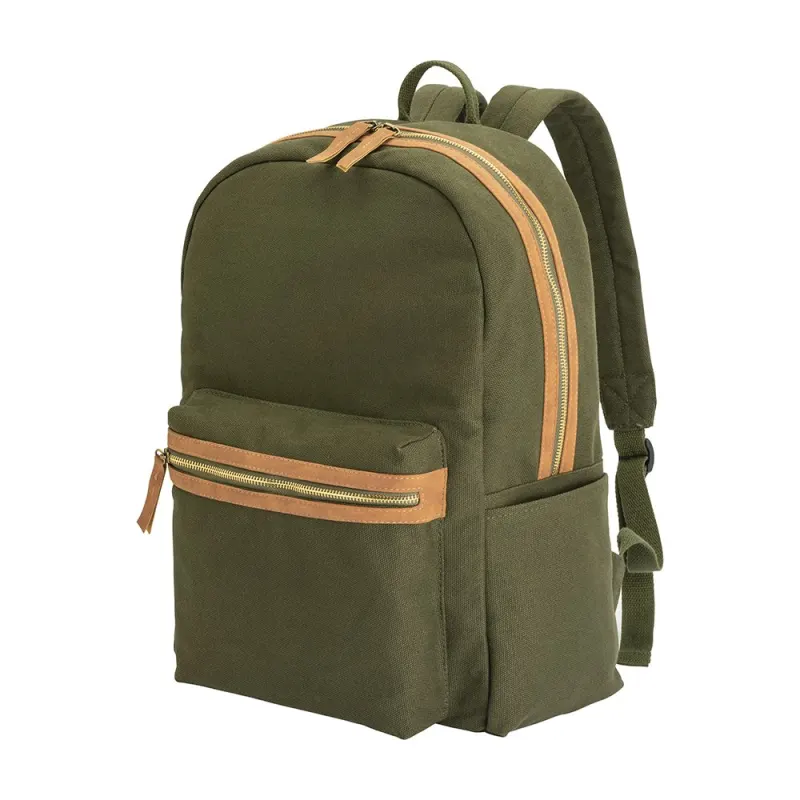 Rucsac din pânză reciclată, cu compartiment căptușit pentru notebook – cu logo-ul firmei