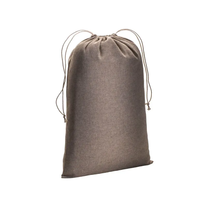 Pungă cadou din bumbac reciclat, 150 g/m², 30 x 45 cm – cu logo-ul firmei