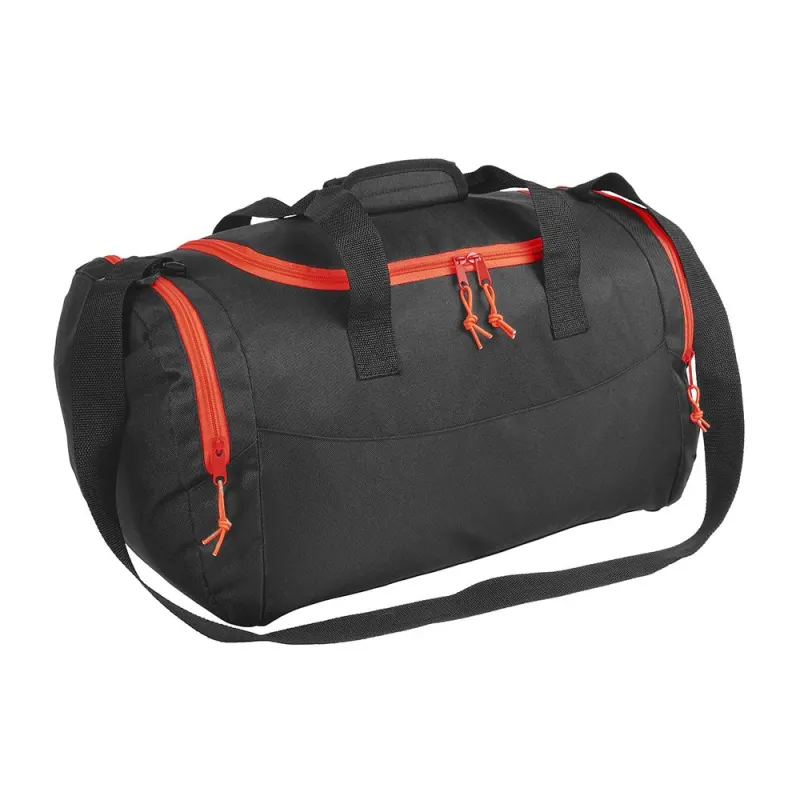Geantă sport din poliester 600 D, cu buzunar pentru transportul încălțămintei – cu logo-ul firmei